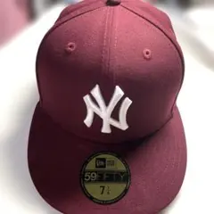 New Era 59FIFTY バーガンディ キャップ 7 1/4 帽子