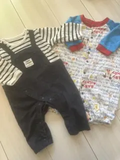 70 ベビー　♡ ロンパース　ミッキー　2着まとめ売り