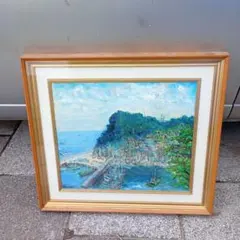 油彩画 Ｆ１０ [題名:佐渡ヶ島] アクリルパネル【送料込み・匿名発送】 油彩画 F10 [題名:佐渡ヶ島] アクリル 約675×600mm 送料込 - メルカリ