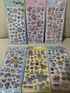 ま*り様 プチドロップシール　うるちゅるシール　ボンボンドロップシール 6枚セッ