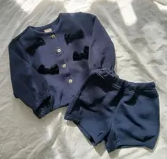 petit main プティマイン　リボンカットセットアップ