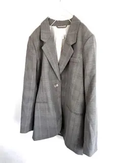H&M グレンチェック　テーラードジャケット　xsサイズ
