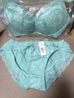 新品 aimerfeel ブラ ショーツ セット E65 M ノンワイヤー 緑