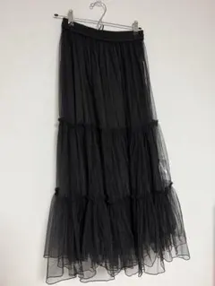 【新品】FREAK'S STORE 黒　スカート フリーサイズ　ウエストゴム