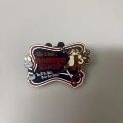 ディズニー　バーバー　床屋さん　美容院　チップ　デール　ピンバッチ　リミテッド