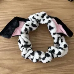ヒョウ柄耳付きカチューシャ