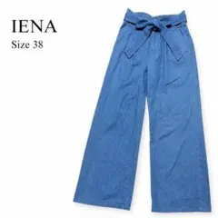 極美品✨️ IENA デニム ワイドパンツ リボン ハイウエストのサムネイル