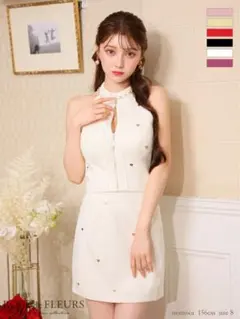 ローブドフルール　セットアップ　ドレス　ハートスタッズ　一度着用