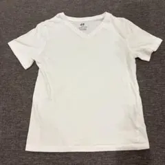 H&M Vネック Tシャツ ホワイト 120-130cmのサムネイル