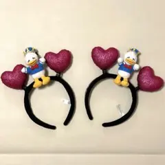 【美品】ディズニー　ドナルド　カチューシャ　パルパルーザ　2個セット