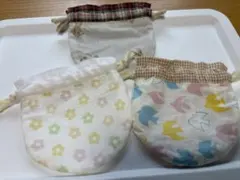 ハンドメイド 巾着袋 3点セット 小物入れ