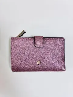 kate spade グリッター二つ折り財布