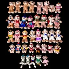 ディズニー ぬいぐるみバッジ ダッフィー シェリーメイ ジェラトーニ 計37体