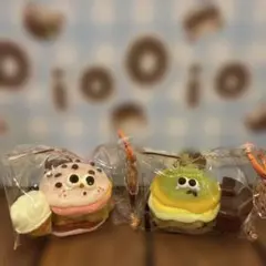OioOio ミニバーガーチャーム おはなポテトバーガー スクイーズ 柿