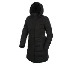 ザノースフェイス フード付きロングダウンジャケット ブラック