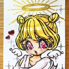 オリジナルイラスト 【輝け天使の輪】手描きイラスト 原画販売