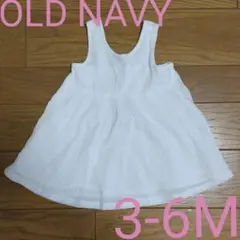 OLD NAVY ワンピ 白 3 - 6ヶ月 60 ノースリーブ