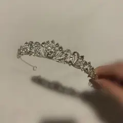 ブライダル ティアラ シルバー