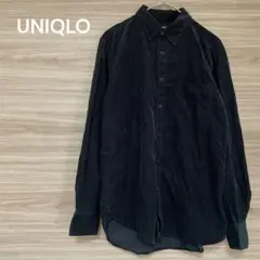ユニクロ　UNIQLO 【M】コーデュロイ長袖シャツ 綿100
