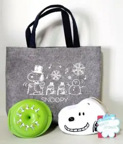 【非売品あり】未使用 お得♪SNOOPYセット バッグ ミスドケース スポンジ