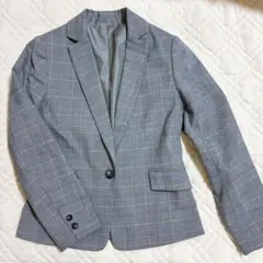 【GU】ジーユーテーラードジャケットグレンチェックS美品です♡