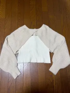 NICE CLAUP　カーディガン ボレロ ニット ２枚セット　新品未使用