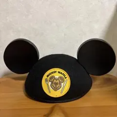 ミッキー・ワッフル帽子（黒）