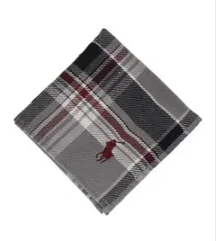 【新品未使用】ポロ ラルフローレン メンズ タオルハンカチ ガーゼ グレー