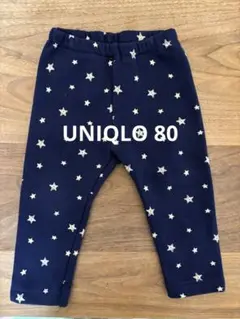 UNIQLO ベビー　フリースレギンス　80 星柄