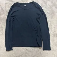 JIL SANDER 長袖カットソー ネイビー コットン 本人期のサムネイル