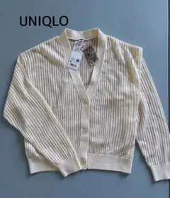 ☆UNIQLO Vネックメッシュショートカーディガン