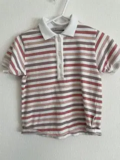 MONCLER ストライプ ポロシャツ 100cm