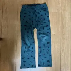 動物柄 裏起毛あったかロングパンツ