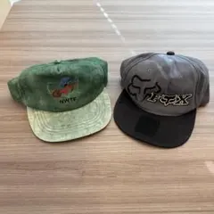 ザ*キ様 【希少2点SET】90s USA製 トラッカーキャップ FOX 企業物
