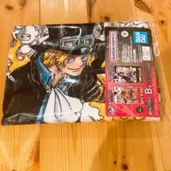 一番くじ　ワンピース　カードゲーム　B賞 カードデザインブランケット　サボ