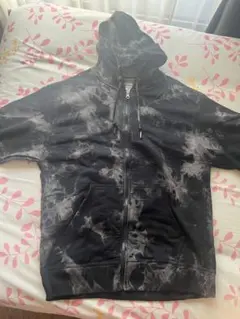 Champion タイダイパーカー Mサイズ ブラック/グレー