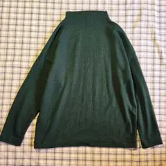 UNIQLO　ボトルネック　カットソー　ニット　Lサイズ　グリーン