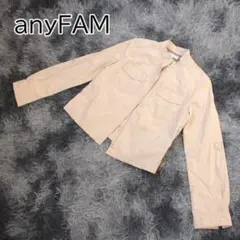 anyFAM ジャケット レディース ベージュ FREE SIZE 秋服のサムネイル