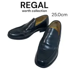 【美品】REGAL ローファー ブラック レザー 25.0cm ビジネス　通勤