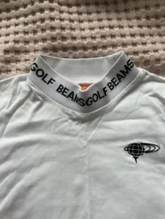 BEAMS GOLF モックネックシャツ ホワイト Sのサムネイル
