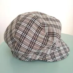 未使用バーバリーブルーレーベル　キャスケット　帽子　金具ロゴ57cm