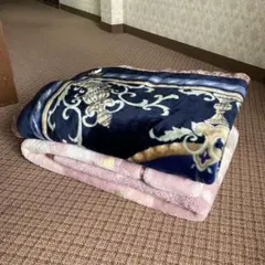 シングル毛布 ポリエステル、アクリル 140cm×200cm 2枚まとめ売り