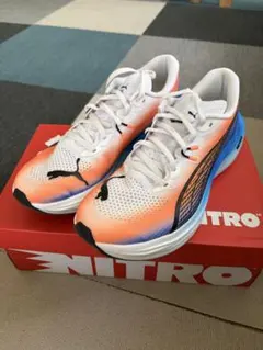 PUMA ディヴィエイト ニトロ3 EKIDEN オレンジ/ブルー25センチ - メルカリ