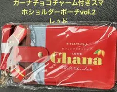 ガーナ チョコチャーム付きスマホショルダーポーチvol.2　 レッドGhana