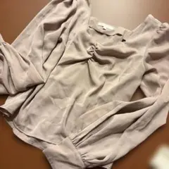rienda 長袖 ブラウス ベージュ