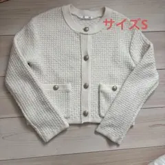 GU アイボリー カーディガン S