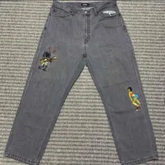 XLARGE EMBROIDERY RAVE DENIM 刺繍　デニムパンツ