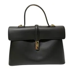 VIS 2WAY ひねり金具ワンハンドルショルダーバッグ ブラック