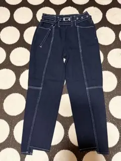 AMERI アメリ　テーパードパンツ　デニム　ブラック　美品