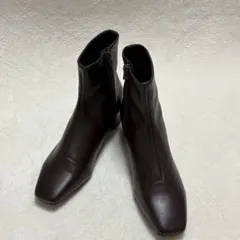 RANDA 晴雨兼用 スクエアトゥベーシックブーツ